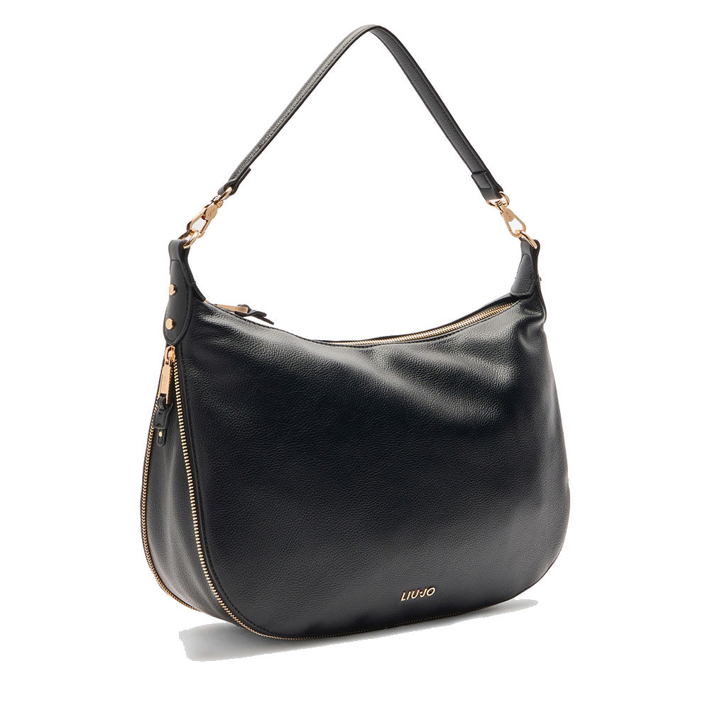 LIU JO Better Hobo Bag Large
Damentasche mit Schultergurt in Trommeleffekt Schwarz