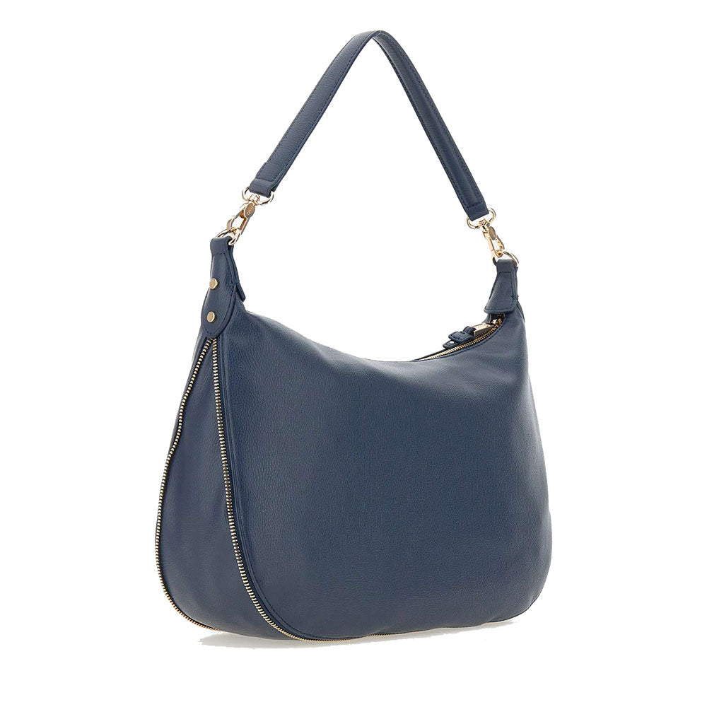 Hobo Bag Large con Tracolla LIU JO Better effetto Bottalato Blu