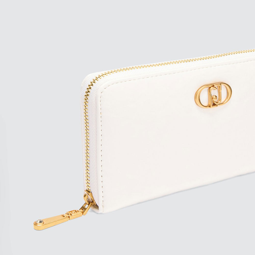 Portafoglio Donna Zip Around LIU JO Better La Puffy Off White