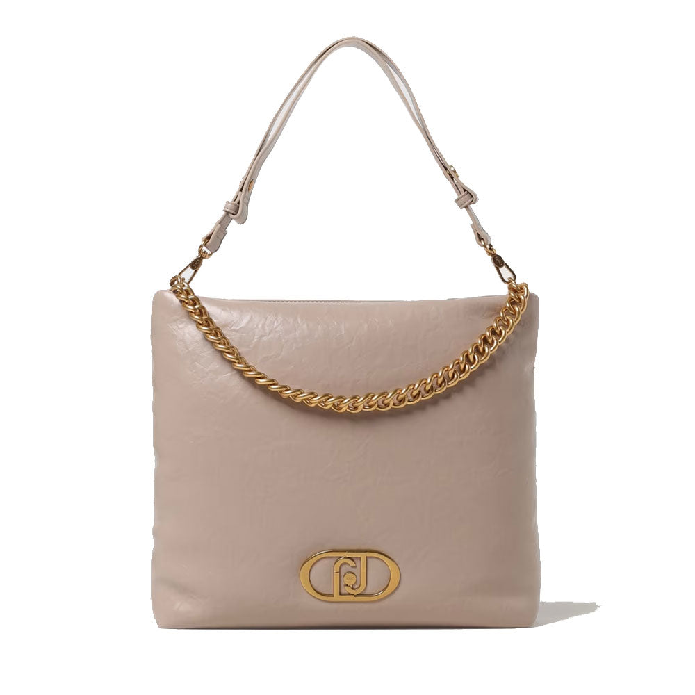 LIU JO Better La Puffy Linie
Shoulder Hobo Bag in Dark Sand