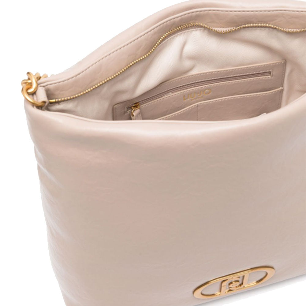 LIU JO Better La Puffy Linie
Shoulder Hobo Bag in Dark Sand