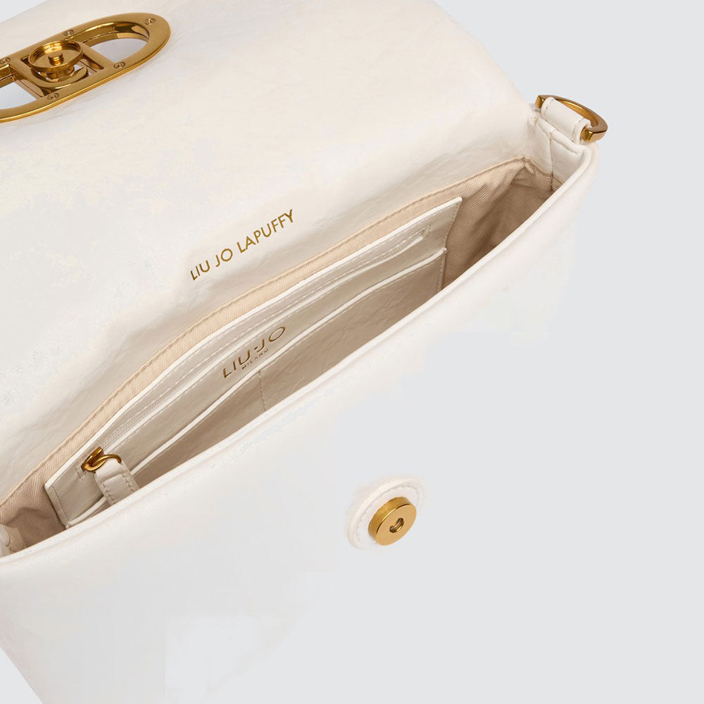 Borsa Media a Spalla con Pattina LIU JO Better linea La Puffy Off White