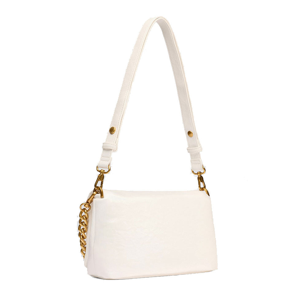Borsa Media a Spalla con Pattina LIU JO Better linea La Puffy Off White
