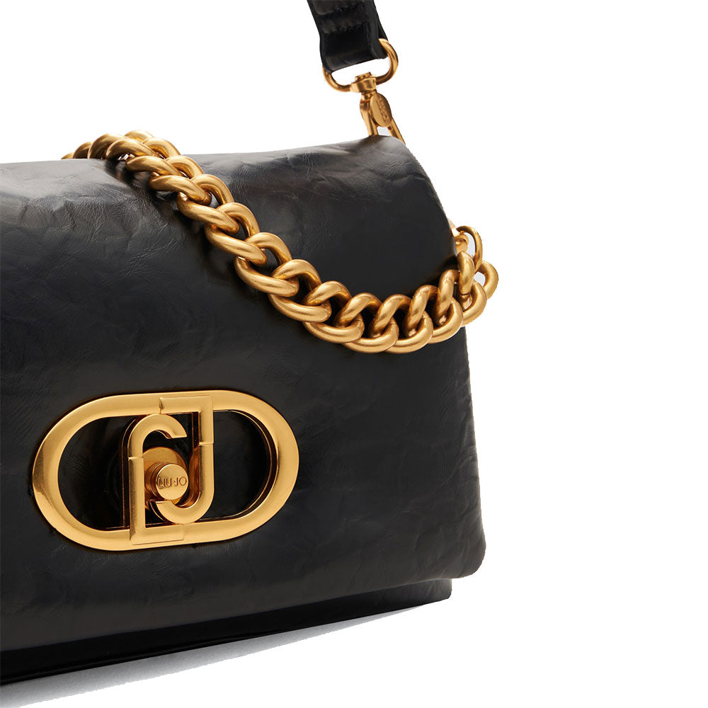 Borsa Media a Spalla con Pattina LIU JO Better linea La Puffy Nero