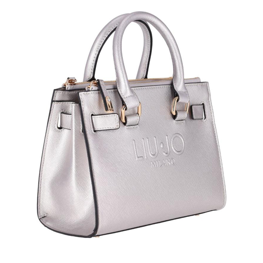 LIU JO
Damen Handtasche mit Logoprägung in Silber