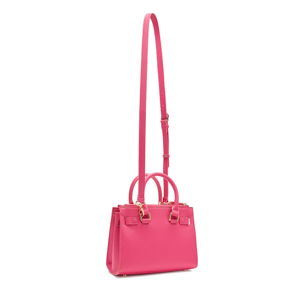 Borsa Donna a Mano LIU JO con Logo in Rilievo Dark Pink