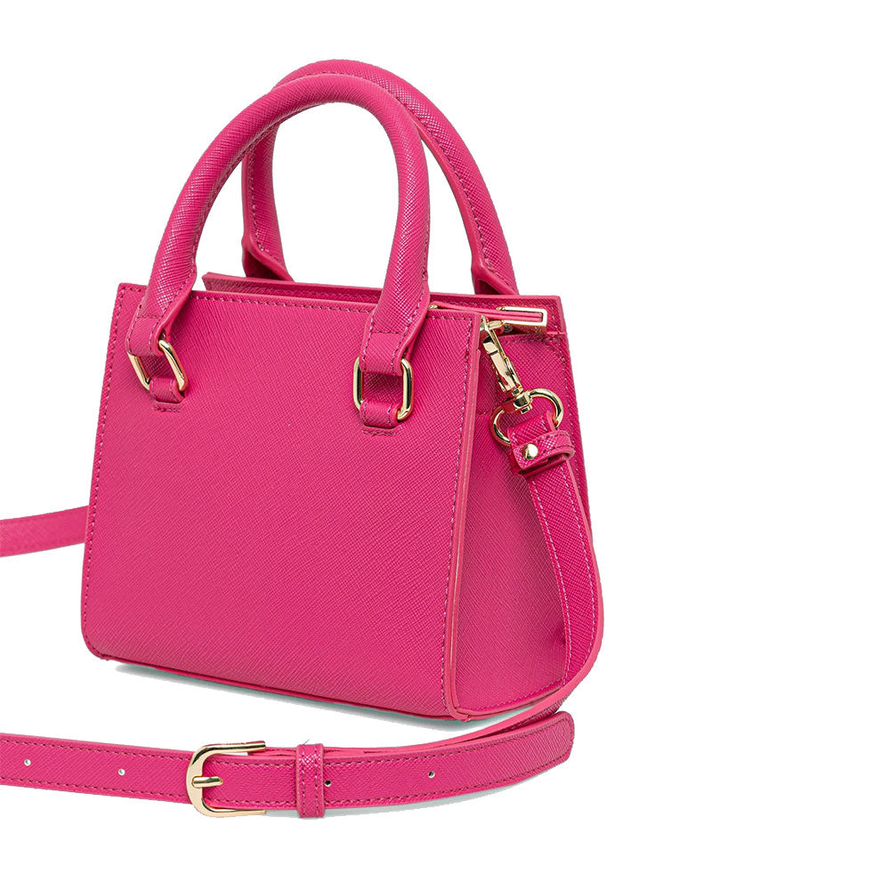 Borsa Donna a Mano Mini LIU JO con Logo in Rilievo Dark Pink