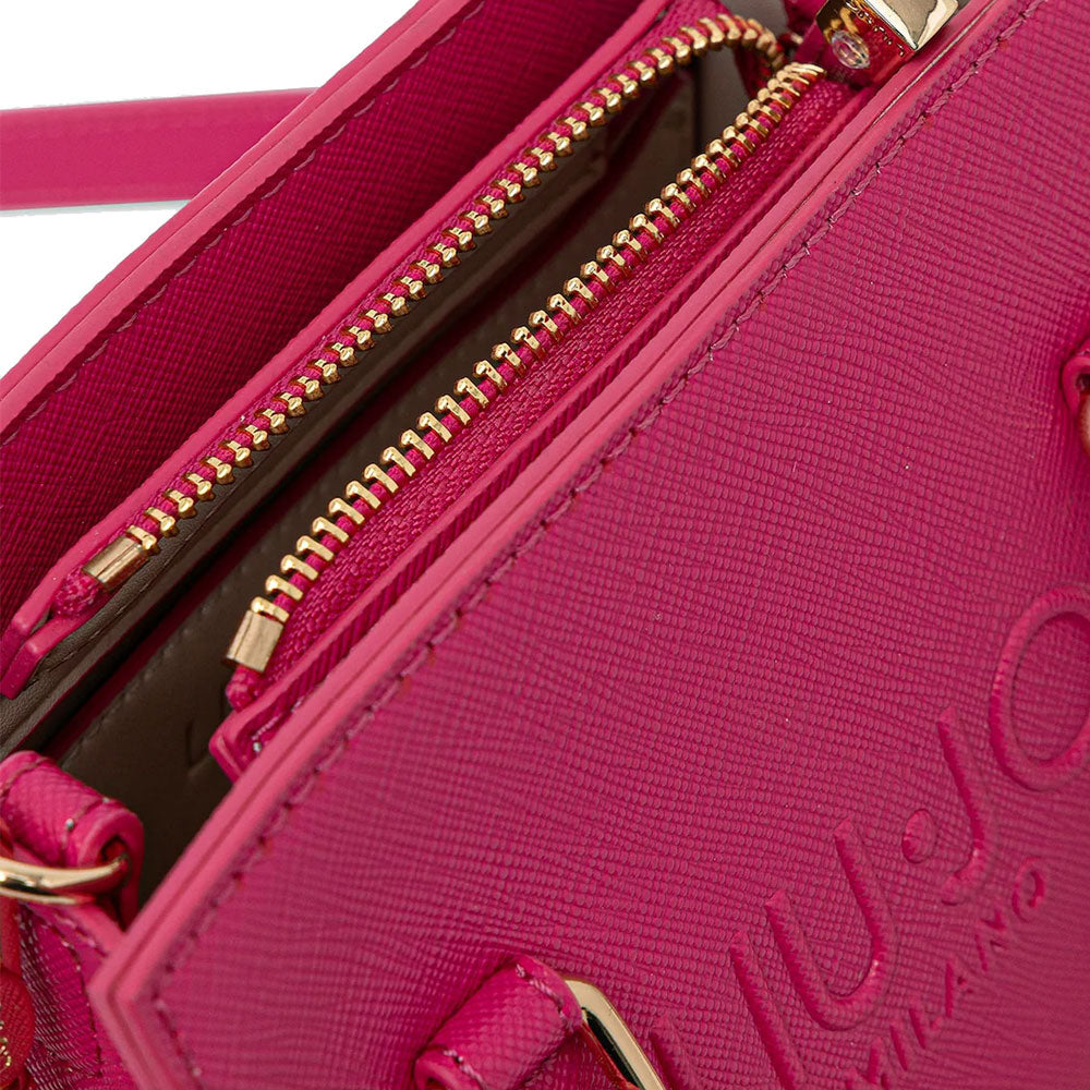 Borsa Donna a Mano Mini LIU JO con Logo in Rilievo Dark Pink