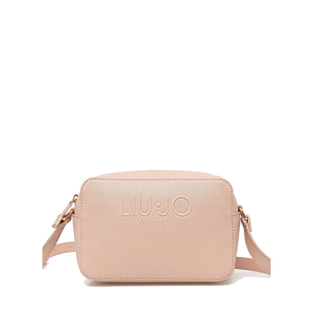 Borsa Donna a Tracolla LIU JO con Logo in Rilievo Rosa Cipria