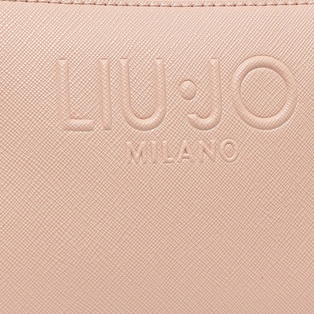 Borsa Donna a Tracolla LIU JO con Logo in Rilievo Rosa Cipria