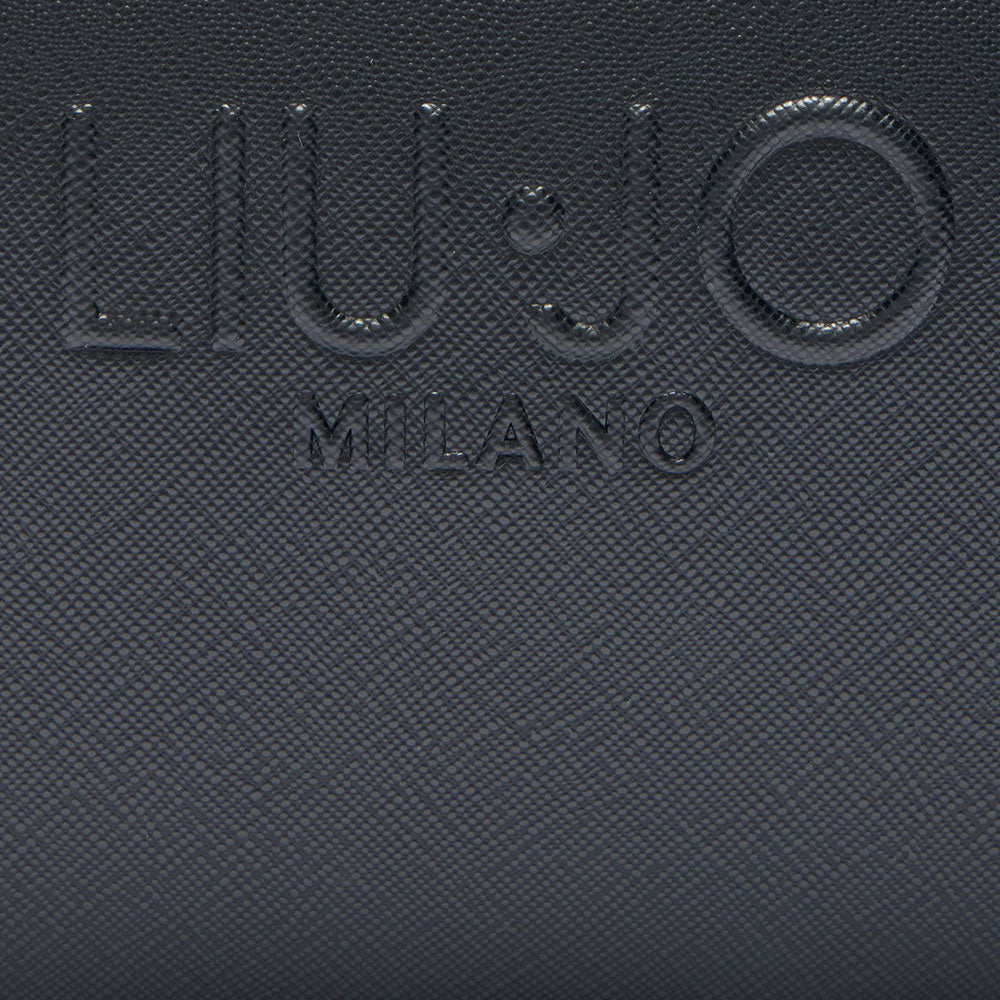 Borsa Donna a Tracolla LIU JO con Logo in Rilievo Nero