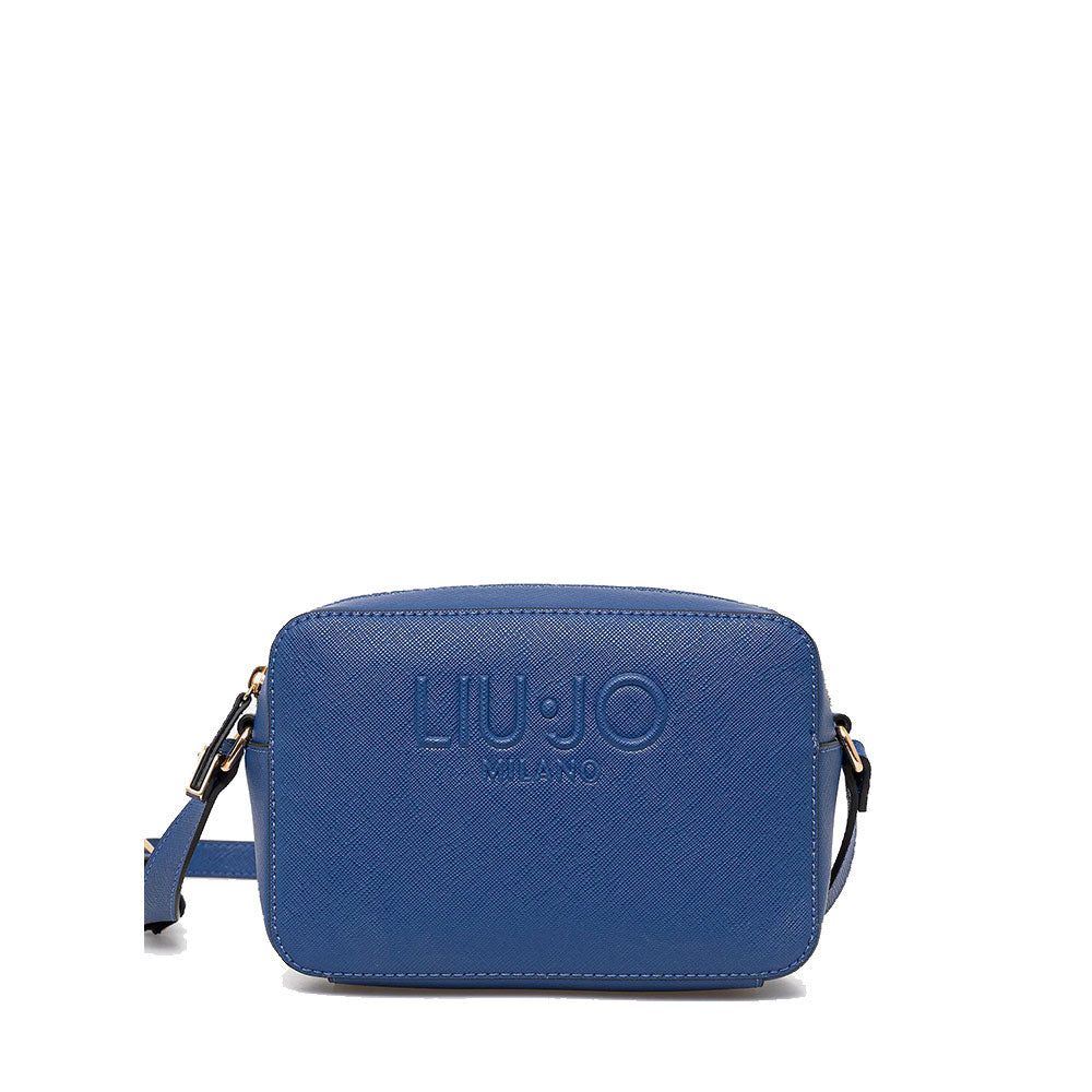 Borsa Donna a Tracolla LIU JO con Logo in Rilievo Dust Blue