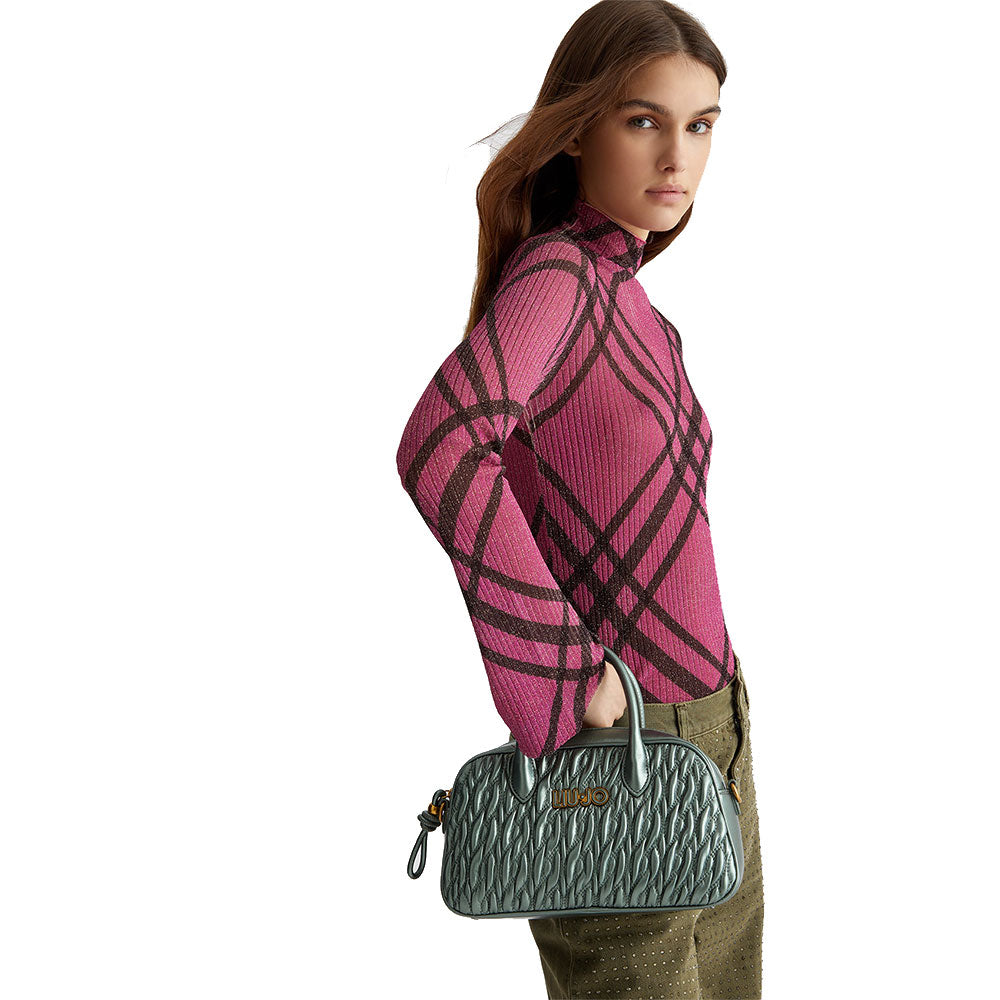 LIU JO Better Handtasche mit Dust Jade Braid Quilted Processing