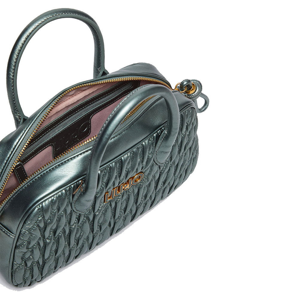 LIU JO Better Handtasche mit Dust Jade Braid Quilted Processing