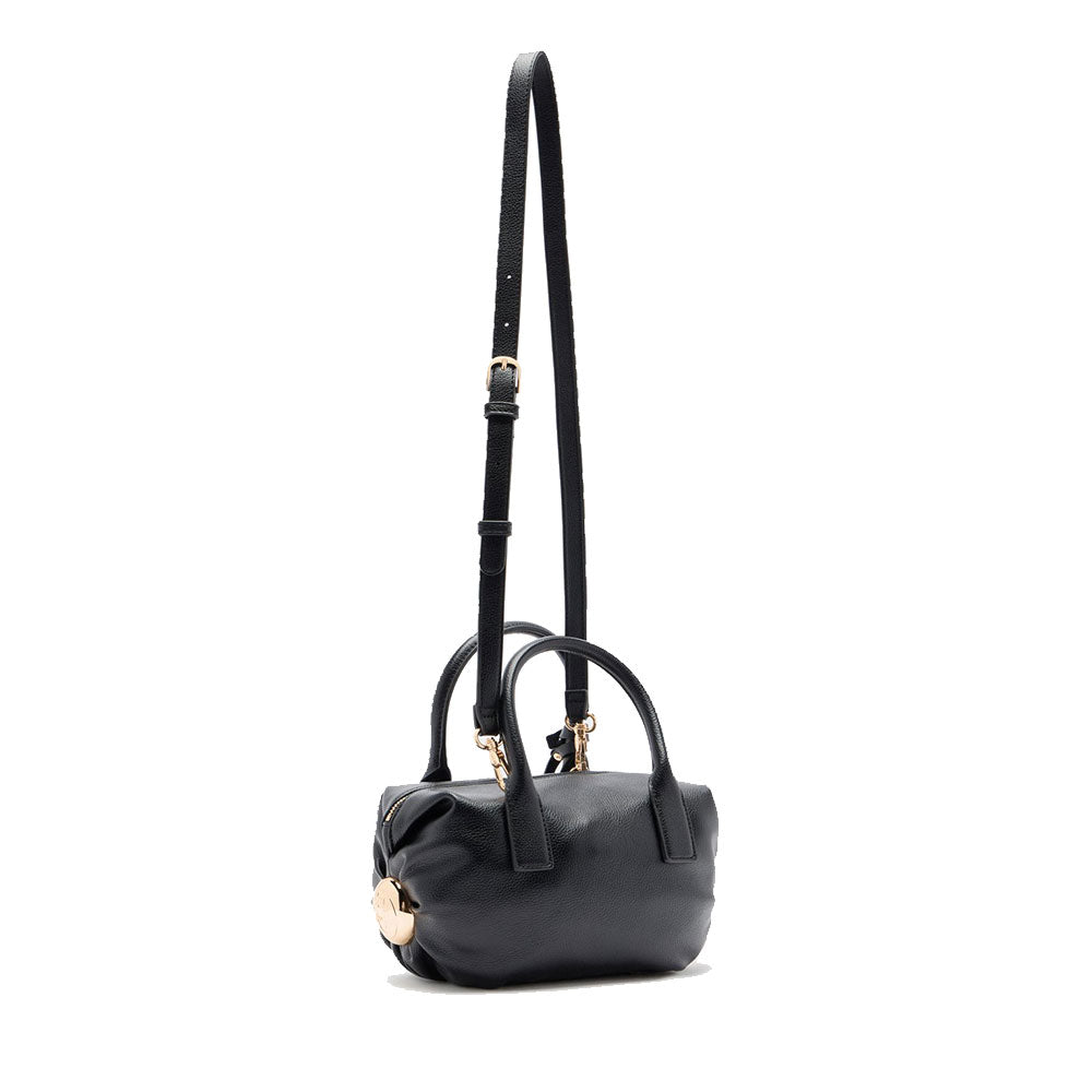 Bauletto Mini Donna LIU JO effetto Bottalato Nero con Charm
