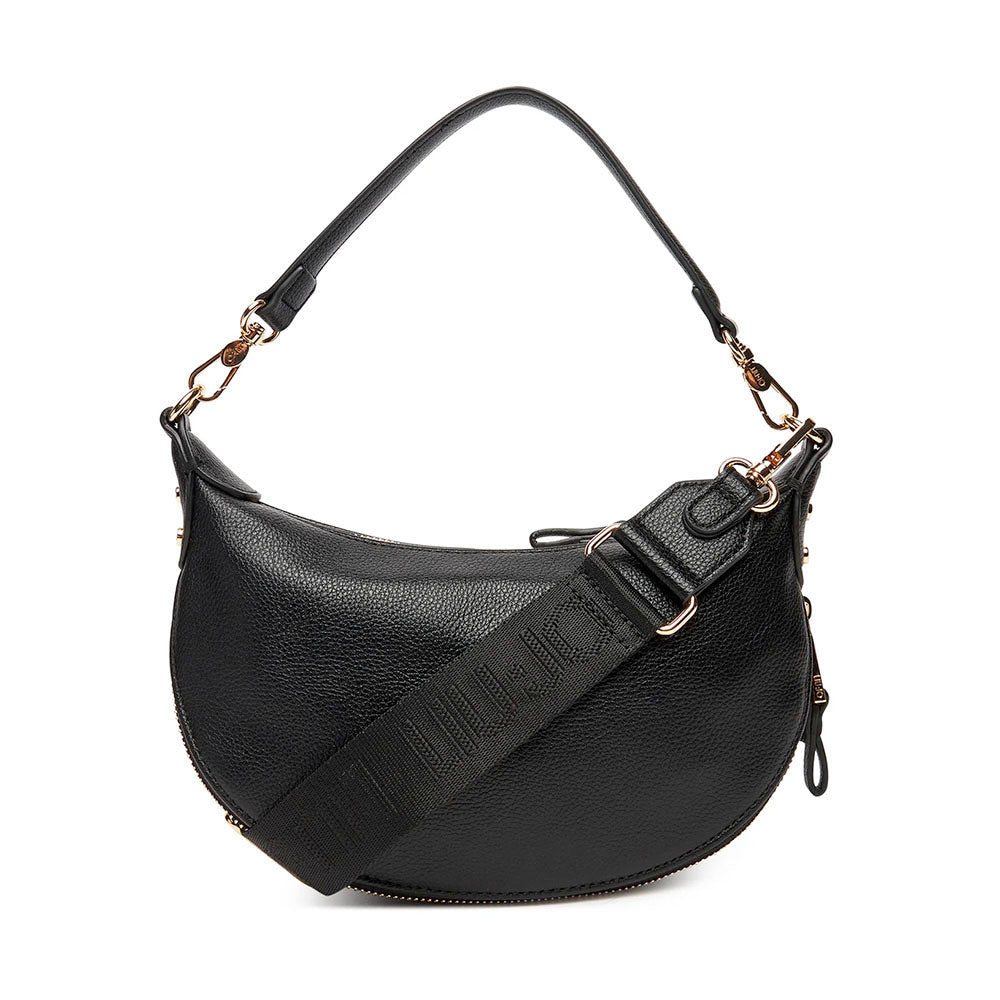 Hobo Bag Small con Tracolla LIU JO Better effetto Bottalato Nero