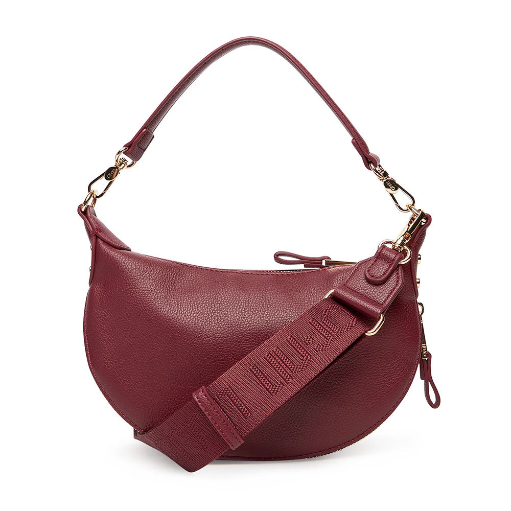 Hobo Bag Small con Tracolla LIU JO Better effetto Bottalato Red Wine