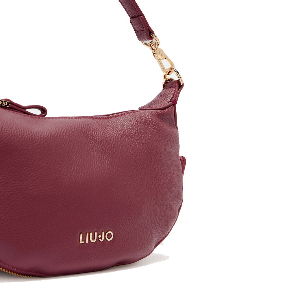 Hobo Bag Small con Tracolla LIU JO Better effetto Bottalato Red Wine