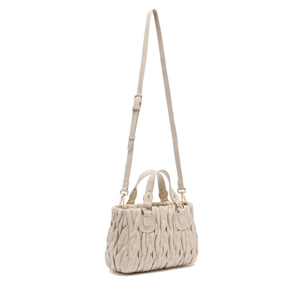 Borsa Donna a Mano LIU JO Better Trapuntata con Intreccio color Marmo