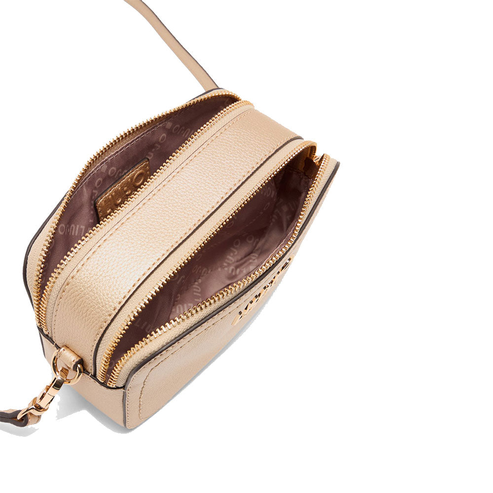 Borsa Donna a Tracolla LIU JO effetto Bottalato Light Gold