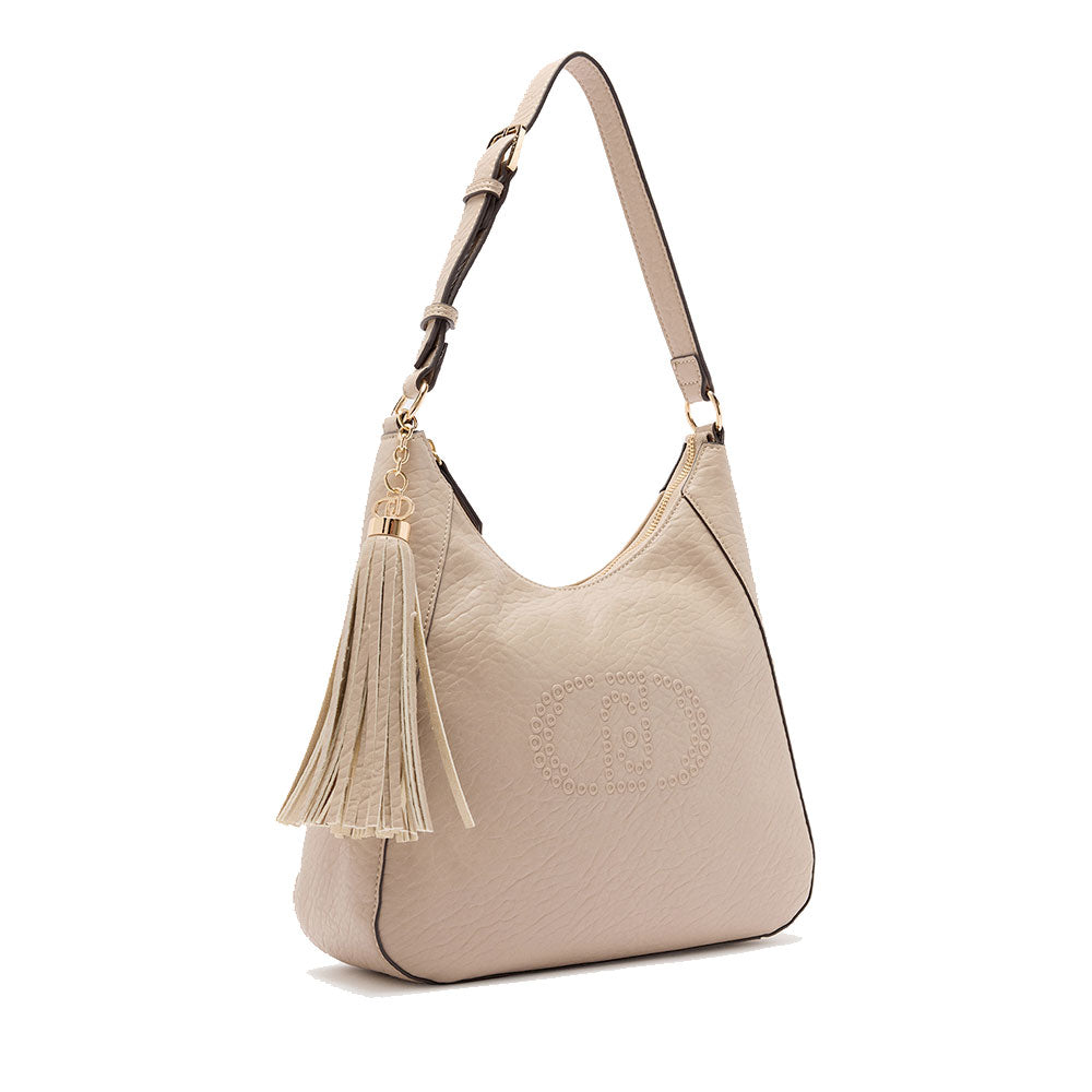 Hobo Bag a Spalla LIU JO Better con Logo e Nappa Beige