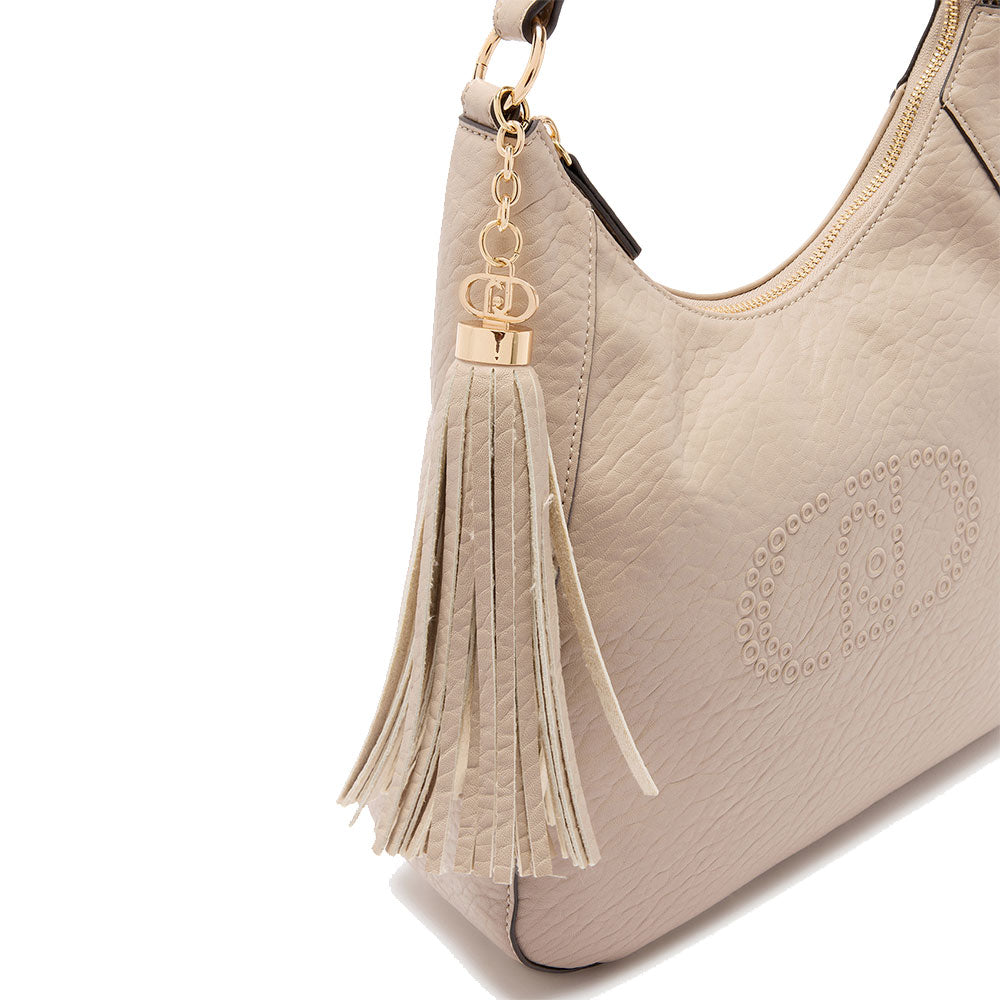 Hobo Bag a Spalla LIU JO Better con Logo e Nappa Beige