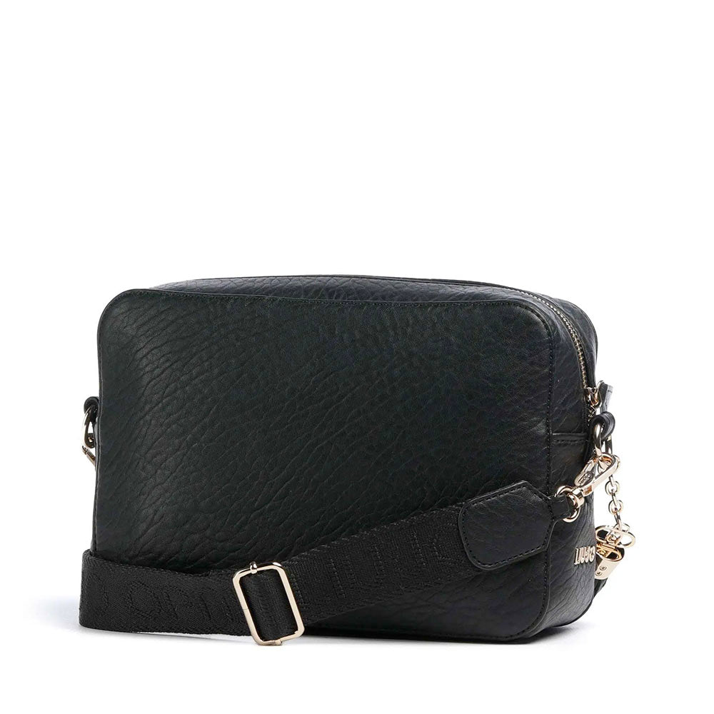 Borsa a Tracolla LIU JO Better con Logo e Nappa Nero