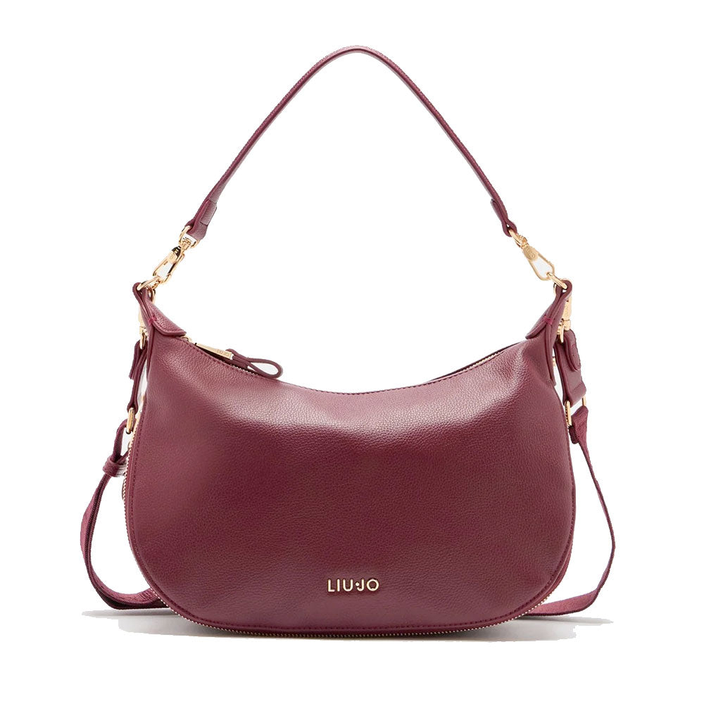 Hobo Bag Media con Tracolla LIU JO Better effetto Bottalato Red Wine