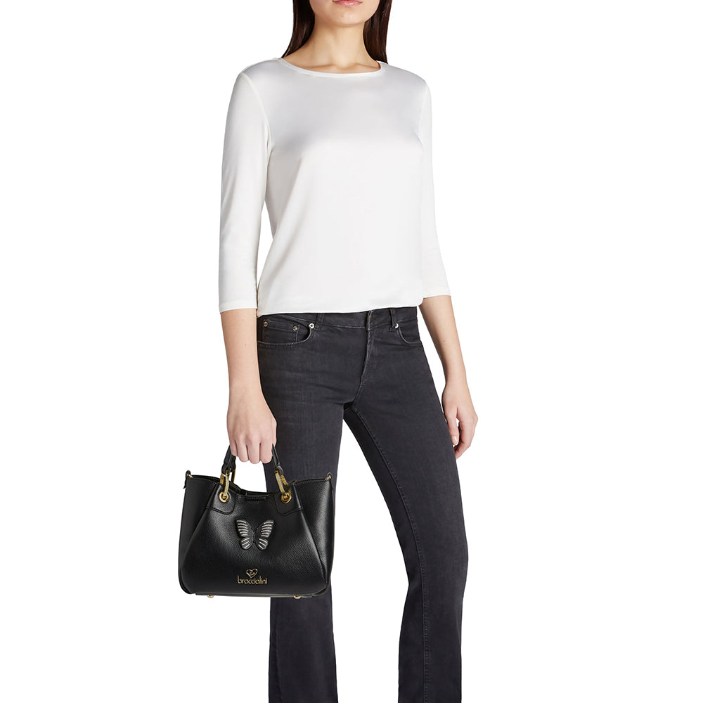 Borsa a Mano Small BRACCIALINI linea Amy Bijoux Nero