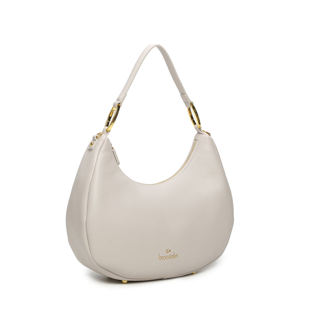 BRACCIALINI Damen Hobo Bag Amy Line Grau