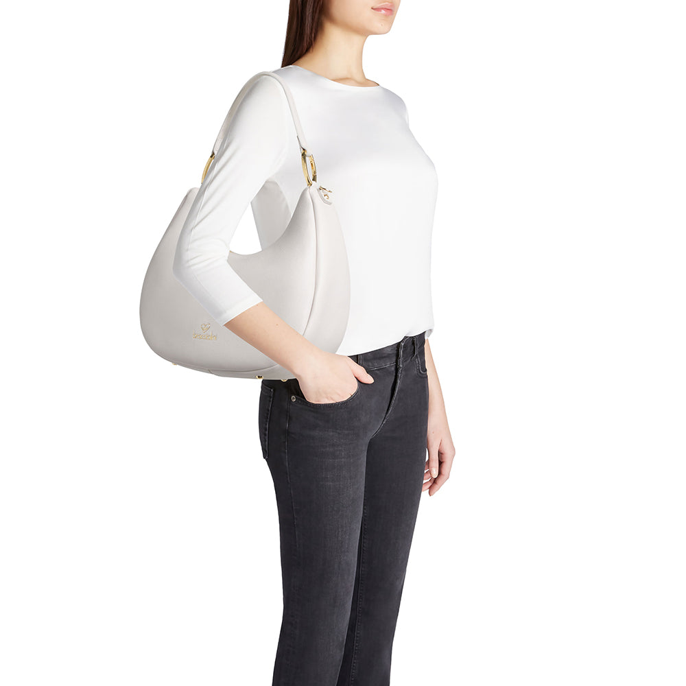 BRACCIALINI Damen Hobo Bag Amy Line Grau