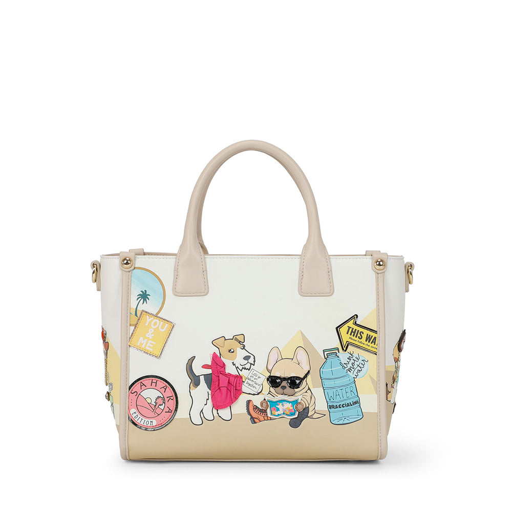 Borsa Donna a Mano BRACCIALINI linea Allround stampa Pets