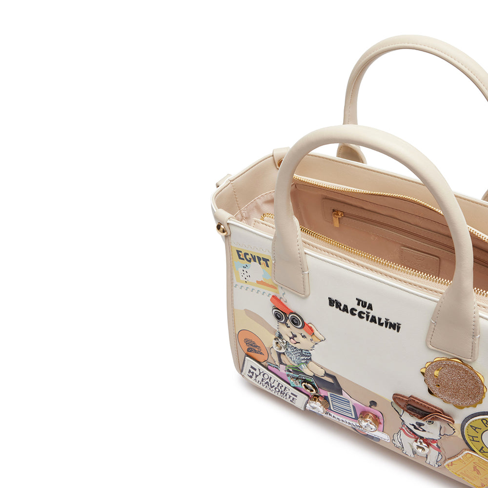 Borsa Donna a Mano BRACCIALINI linea Allround stampa Pets