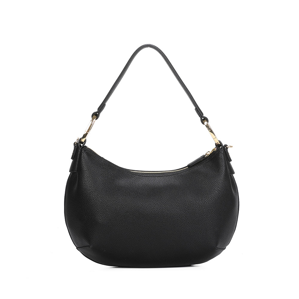 Borsa Mezzaluna a Spalla BRACCIALINI linea Beth Nera