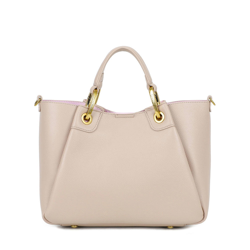 Borsa a Mano Media BRACCIALINI linea Amy Beige