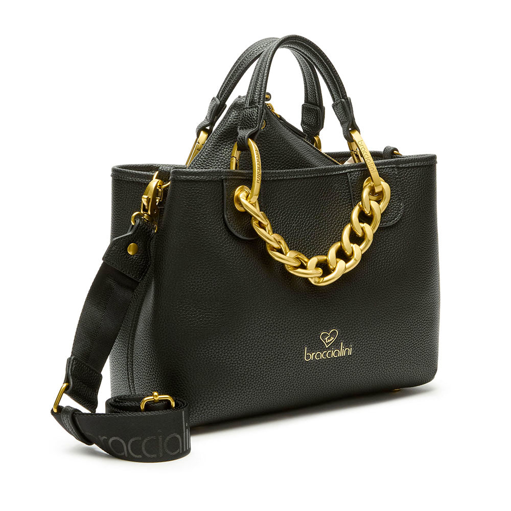 Borsa Donna a Mano BRACCIALINI linea Beth Jewels Nero