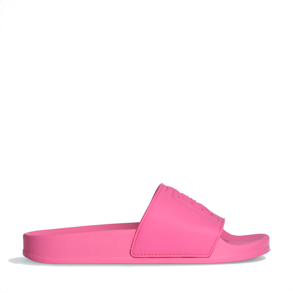 Scarpe Donna LIU JO Kos 16 Ciabatte in Gomma Fuxia con Maxi Logo