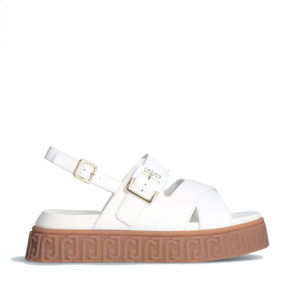 Sandali Donna LIU JO Lovely Sandal 01 in Pelle Bianca