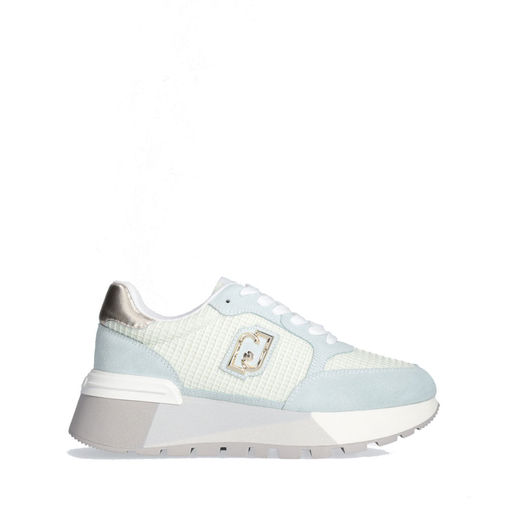 LIU JO AMAZING 25
Plateau Sneakers aus Wildleder und Mesh in Wasserfarbe