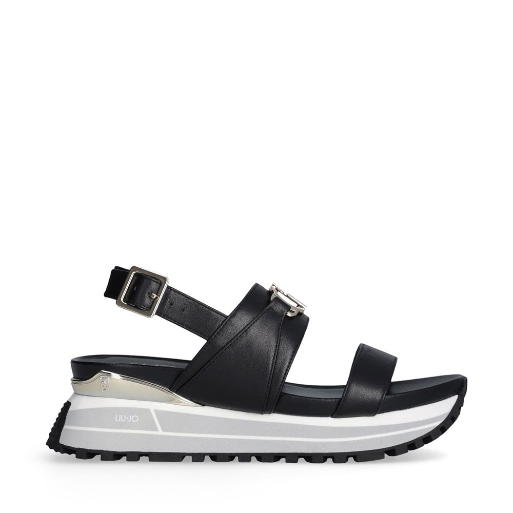 LIU JO Maxi Wonder Sandal 30
Damen Sandalen aus schwarzem Leder