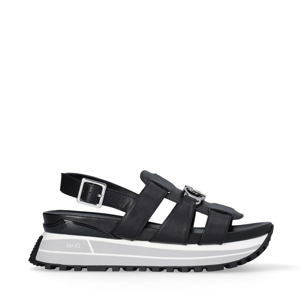 LIU JO Maxi Wonder Sandal 31
Damen Sandalen aus schwarzem Leder