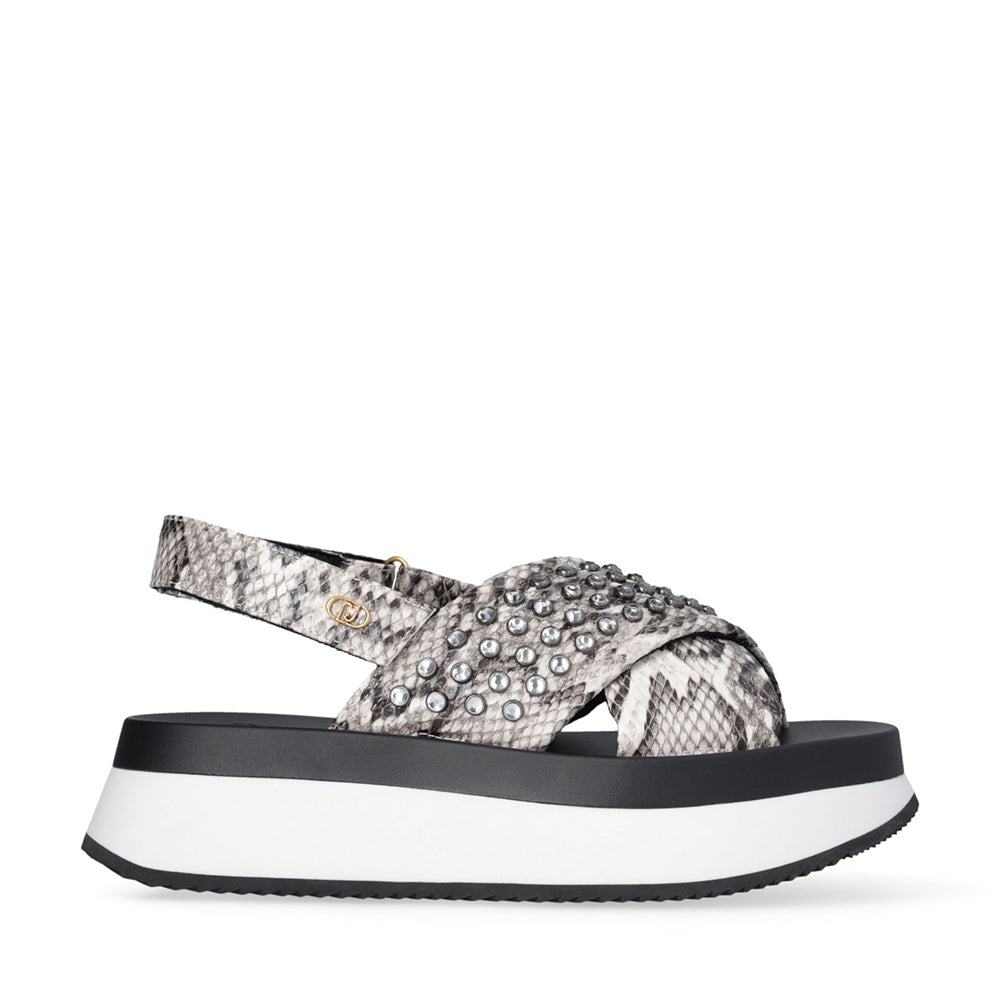 Sandali Platform con Borchie Gioiello LIU JO Dreamy Sandal 02 stampa Pitone