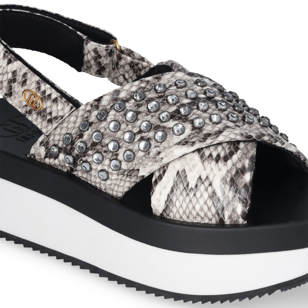 Sandali Platform con Borchie Gioiello LIU JO Dreamy Sandal 02 stampa Pitone
