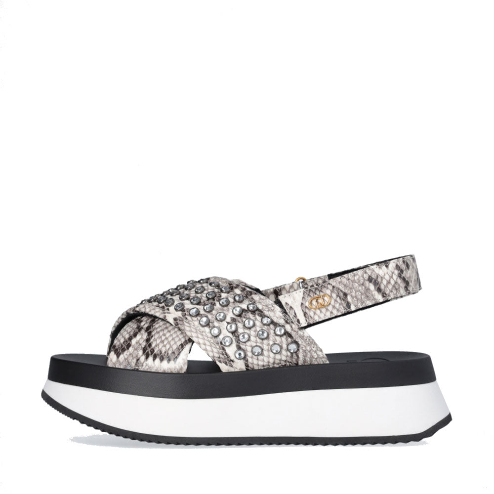 Sandali Platform con Borchie Gioiello LIU JO Dreamy Sandal 02 stampa Pitone