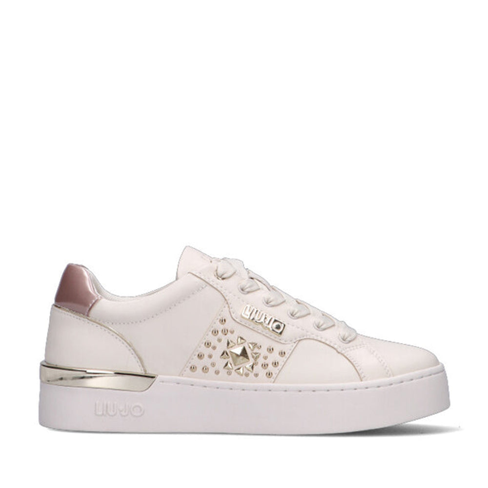 Scarpe Donna LIU JO Sneakers Silvia 85 in Pelle color Burro