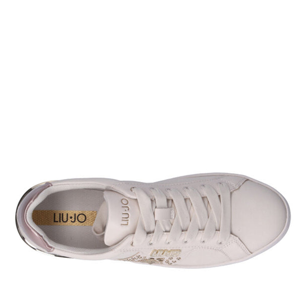 Scarpe Donna LIU JO Sneakers Silvia 85 in Pelle color Burro