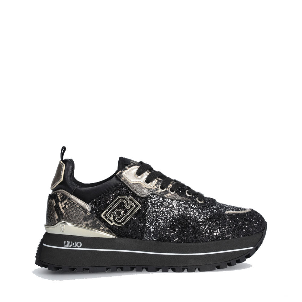 Scarpe Donna LIU JO Maxi Wonder 01 Sneakers Platform con Glitter