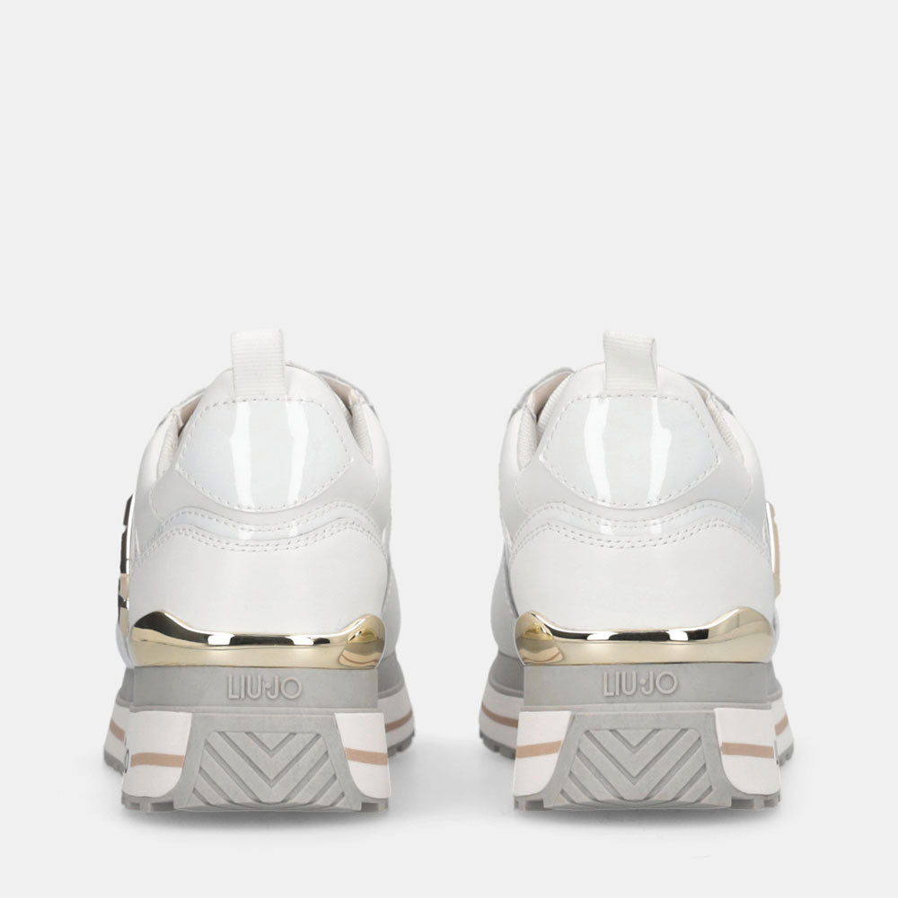 Sneakers Platform Donna LIU JO Maxi Wonder 01 in Pelle Bianca
