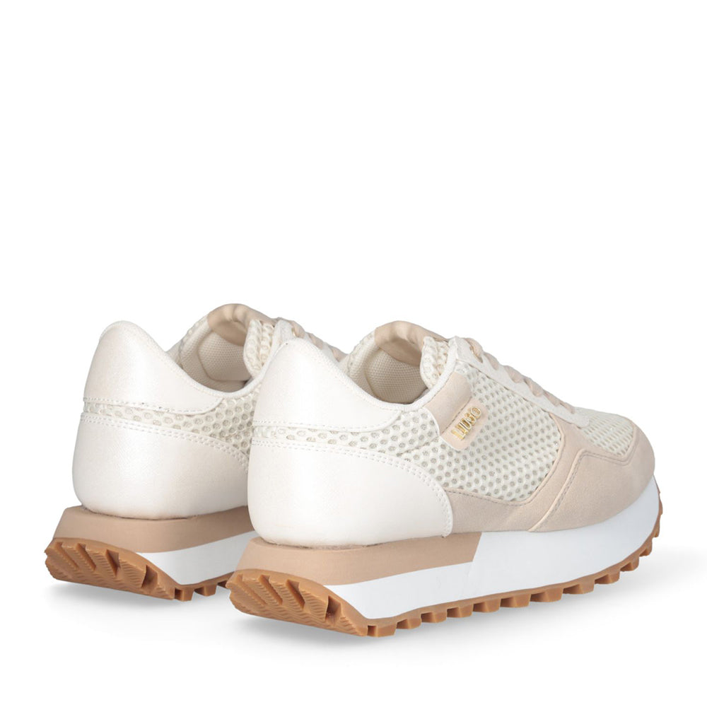 Sneakers Running LIU JO Evelyn 915 in Microfibra e Mesh Milk