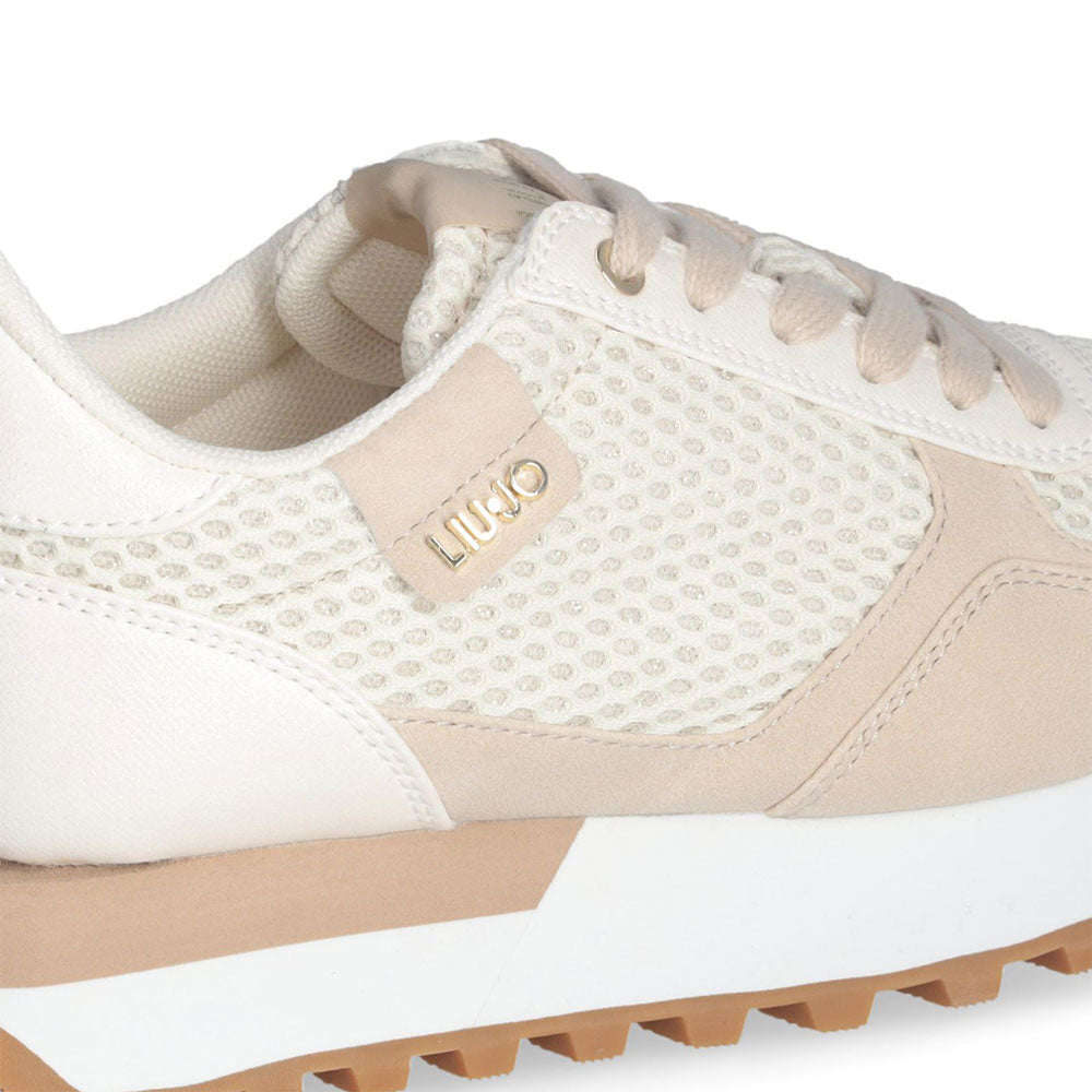 Sneakers Running LIU JO Evelyn 915 in Microfibra e Mesh Milk